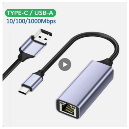 محول USB نوع C إيثرنت ، بطاقة شبكة 1000Mbps ، USB 3.0 جيجابت ، 2.5G ، LAN ، كمبيوتر محمول ، شاومي ، صندوق التلفزيون